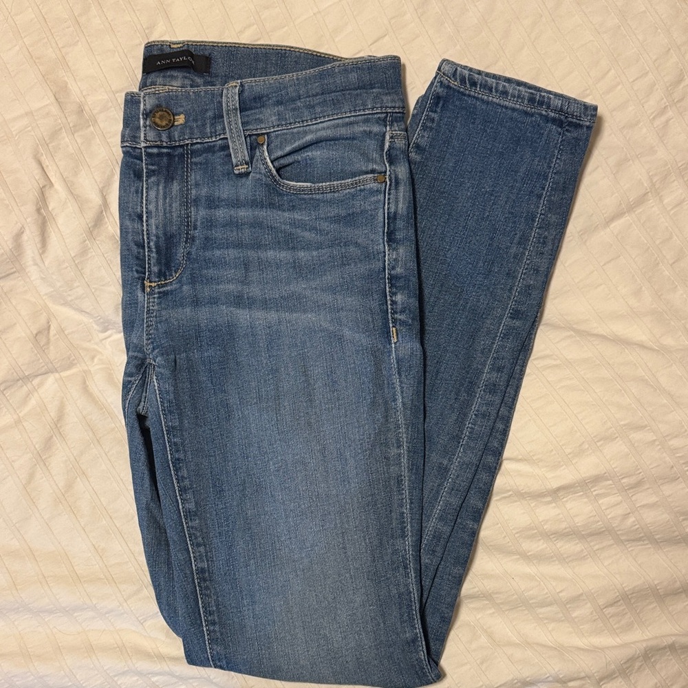 Ann Taylor Classic Blue Skinny Jeans